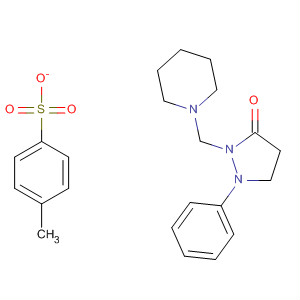 106323-69-7  3-Pyrazolidinone, 1-phenyl-2-(1-piperidinylmethyl)-,mono(4-methylbenzenesulfonate) 106323-69-7  3-Pyrazolidinone, 1-phenyl-2-(1-piperidinylmethyl)-,mono(4-methylbenzenesulfonate)