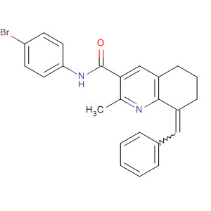 106345-28-2  3-Quinolinecarboxamide,N-(4-bromophenyl)-5,6,7,8-tetrahydro-2-methyl-8-(phenylmethylene)-