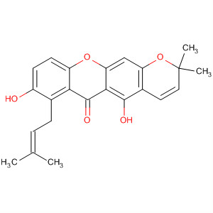 106897-03-4  2H,6H-Pyrano[3,2-b]xanthen-6-one,5,8-dihydroxy-2,2-dimethyl-7-(3-methyl-2-butenyl)-