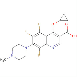 107564-07-8  3-Quinolinecarboxylic acid,1-cyclopropyl-5,6,8-trifluoro-1,4-dihydro-7-(4-methyl-1-piperazinyl)-4-oxo-