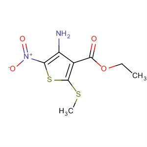 107698-97-5  3-Thiophenecarboxylic acid, 4-amino-2-(methylthio)-5-nitro-, ethyl ester