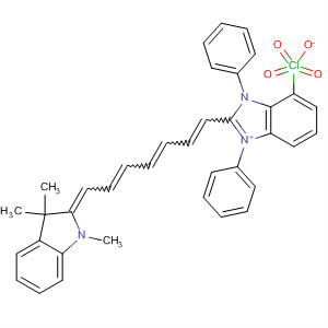 108527-94-2  1H-Benzimidazolium,2-[7-(1,3-dihydro-1,3,3-trimethyl-2H-indol-2-ylidene)-1,3,5-heptatrienyl]-1,3-diphenyl-, perchlorate