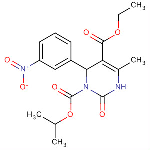 108930-67-2  1,5(2H)-Pyrimidinedicarboxylic acid,3,6-dihydro-4-methyl-6-(3-nitrophenyl)-2-oxo-, 1-ethyl 5-(1-methylethyl)ester