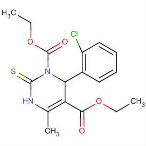 108930-97-8  1,5(2H)-Pyrimidinedicarboxylic acid,6-(2-chlorophenyl)-3,6-dihydro-4-methyl-2-thioxo-, diethyl ester