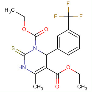 108931-01-7  1,5(2H)-Pyrimidinedicarboxylic acid,3,6-dihydro-4-methyl-2-thioxo-6-[3-(trifluoromethyl)phenyl]-, diethyl ester