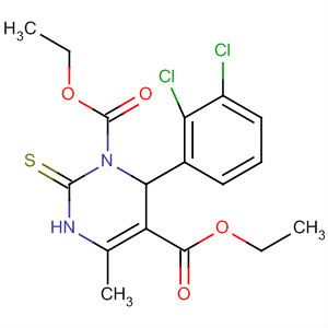 108931-18-6  1,5(2H)-Pyrimidinedicarboxylic acid,6-(2,3-dichlorophenyl)-3,6-dihydro-4-methyl-2-thioxo-, diethyl ester