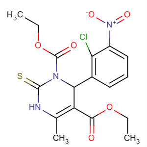108931-20-0  1,5(2H)-Pyrimidinedicarboxylic acid,6-(2-chloro-3-nitrophenyl)-3,6-dihydro-4-methyl-2-thioxo-, diethyl ester