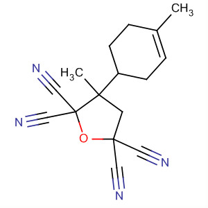 108933-25-1  2,2,5,5-Furantetracarbonitrile,dihydro-3-methyl-3-(4-methyl-3-cyclohexen-1-yl)-