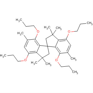 110126-86-8  1,1'-Spirobi[1H-indene],2,2',3,3'-tetrahydro-3,3,3',3',6,6'-hexamethyl-4,4',7,7'-tetrapropoxy-