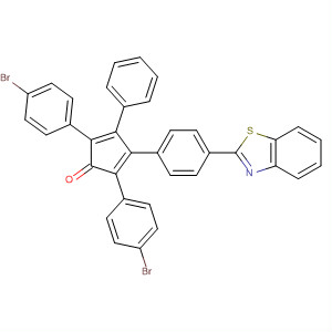 110949-13-8  2,4-Cyclopentadien-1-one,3-[4-(2-benzothiazolyl)phenyl]-2,5-bis(4-bromophenyl)-4-phenyl-