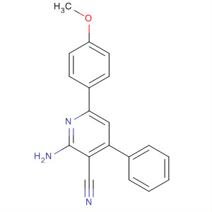 111253-25-9  3-Pyridinecarbonitrile, 2-amino-6-(4-methoxyphenyl)-4-phenyl- 111253-25-9  3-Pyridinecarbonitrile, 2-amino-6-(4-methoxyphenyl)-4-phenyl-
