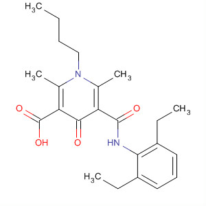 111375-03-2  3-Pyridinecarboxylic acid,1-butyl-5-[[(2,6-diethylphenyl)amino]carbonyl]-1,4-dihydro-2,6-dimethyl-4-oxo-