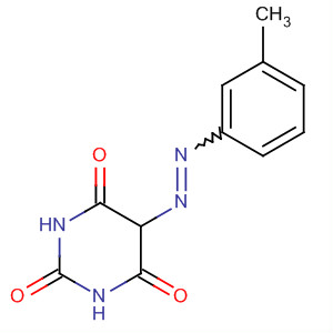 112328-41-3  2,4,6(1H,3H,5H)-Pyrimidinetrione, 5-[(3-methylphenyl)azo]-