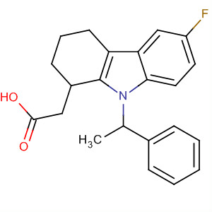 113243-31-5  1H-Carbazole-1-acetic acid,6-fluoro-2,3,4,9-tetrahydro-9-(1-phenylethyl)-
