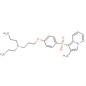 114432-53-0  1-Propanamine,3-[4-[(2-methyl-1-indolizinyl)sulfonyl]phenoxy]-N,N-dipropyl-