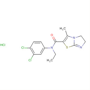 105942-78-7  Imidazo[2,1-b]thiazole-2-carboxamide,N-(3,4-dichlorophenyl)-N-ethyl-5,6-dihydro-3-methyl-,monohydrochloride