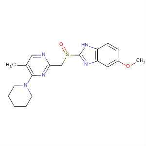 105950-69-4  1H-Benzimidazole,5-methoxy-2-[[[5-methyl-4-(1-piperidinyl)-2-pyrimidinyl]methyl]sulfinyl]-
