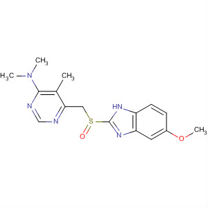 105950-76-3  4-Pyrimidinamine,6-[[(5-methoxy-1H-benzimidazol-2-yl)sulfinyl]methyl]-N,N,5-trimethyl-