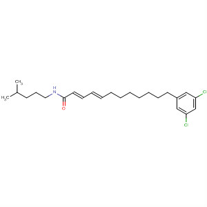 105952-54-3  2,4-Dodecadienamide, 12-(3,5-dichlorophenyl)-N-(4-methylpentyl)-,(E,E)-