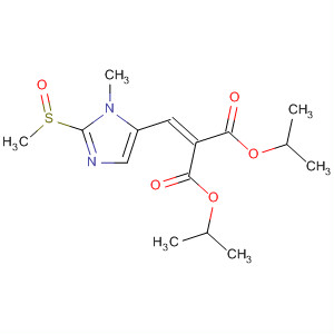 105956-16-9  Propanedioic acid,[[1-methyl-2-(methylsulfinyl)-1H-imidazol-5-yl]methylene]-,bis(1-methylethyl) ester