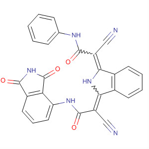 105957-43-5  Acetamide,2-cyano-2-[3-[1-cyano-2-[(2,3-dihydro-1,3-dioxo-1H-isoindol-4-yl)amino]-2-oxoethylidene]-2,3-dihydro-1H-isoindol-1-ylidene]-N-phenyl-