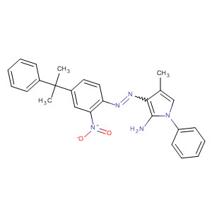 105957-98-0  1H-Pyrrol-2-amine,4-methyl-3-[[4-(1-methyl-1-phenylethyl)-2-nitrophenyl]azo]-1-phenyl-