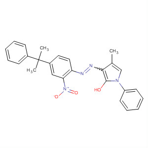 105958-03-0  1H-Pyrrol-2-ol,4-methyl-3-[[4-(1-methyl-1-phenylethyl)-2-nitrophenyl]azo]-1-phenyl-
