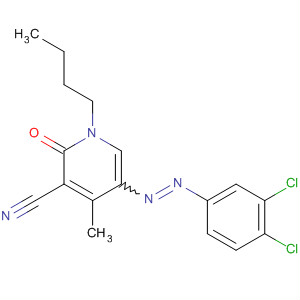 105961-19-1  3-Pyridinecarbonitrile,1-butyl-5-[(3,4-dichlorophenyl)azo]-1,2-dihydro-4-methyl-2-oxo-
