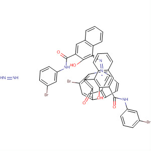 105967-44-0  2-Naphthalenecarboxamide,4,4'-[(3-bromo-9-oxo-9H-fluorene-2,7-diyl)bis(azo)]bis[N-(3-bromophenyl)-3-hydroxy-