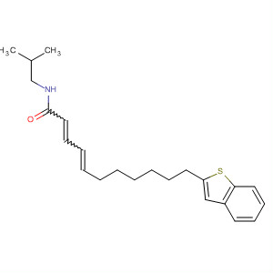 105980-04-9  2,4-Undecadienamide, 11-benzo[b]thien-2-yl-N-(2-methylpropyl)-,(E,E)-