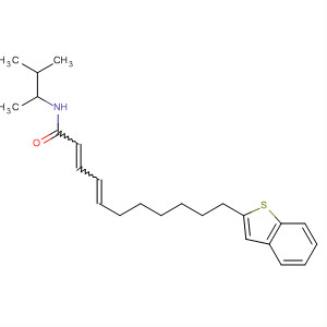105980-05-0  2,4-Undecadienamide, 11-benzo[b]thien-2-yl-N-(1,2-dimethylpropyl)-,(E,E)-
