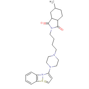 105981-47-3  1H-Isoindole-1,3(2H)-dione,2-[4-[4-(1,2-benzisothiazol-3-yl)-1-piperazinyl]butyl]hexahydro-5-methyl-