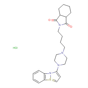 105981-50-8  1H-Isoindole-1,3(2H)-dione,2-[4-[4-(1,2-benzisothiazol-3-yl)-1-piperazinyl]butyl]hexahydro-,hydrochloride