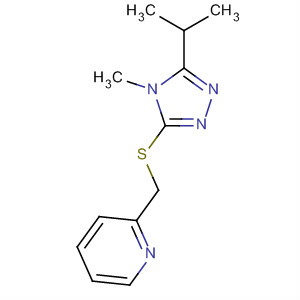 105982-20-5  Pyridine,2-[[[4-methyl-5-(1-methylethyl)-4H-1,2,4-triazol-3-yl]thio]methyl]-