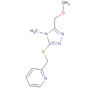 105982-23-8  Pyridine,2-[[[5-(methoxymethyl)-4-methyl-4H-1,2,4-triazol-3-yl]thio]methyl]-