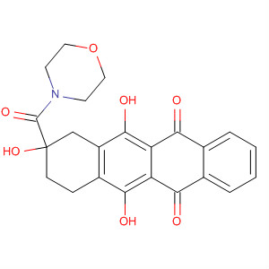 105989-12-6  Morpholine,4-[(1,2,3,4,6,11-hexahydro-2,5,12-trihydroxy-6,11-dioxo-2-naphthacenyl)carbonyl]-