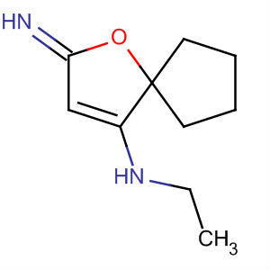 106000-56-0  1-Oxaspiro[4.4]non-3-en-4-amine, N-ethyl-2-imino-