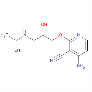 106000-78-6  3-Pyridinecarbonitrile,4-amino-2-[2-hydroxy-3-[(1-methylethyl)amino]propoxy]-