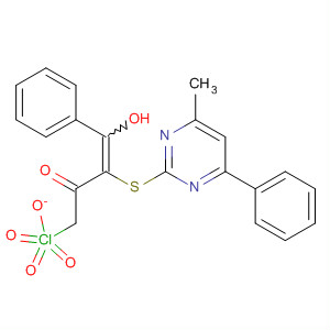 106020-01-3  3-Buten-2-one,4-hydroxy-3-[(4-methyl-6-phenyl-2-pyrimidinyl)thio]-4-phenyl-,monoperchlorate (salt)