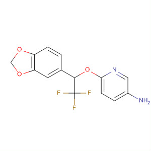 106024-15-1  3-Pyridinamine, 6-[1-(1,3-benzodioxol-5-yl)-2,2,2-trifluoroethoxy]-