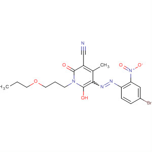 106044-60-4  3-Pyridinecarbonitrile,5-[(4-bromo-2-nitrophenyl)azo]-1,2-dihydro-6-hydroxy-4-methyl-2-oxo-1-(3-propoxypropyl)-