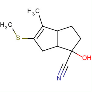 106060-06-4  1-Pentalenecarbonitrile,1,2,3,3a,6,6a-hexahydro-1-hydroxy-4-methyl-5-(methylthio)-