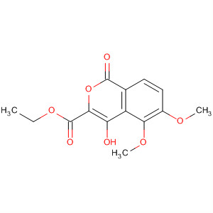 106076-05-5  1H-2-Benzopyran-3-carboxylic acid, 4-hydroxy-5,6-dimethoxy-1-oxo-,ethyl ester
