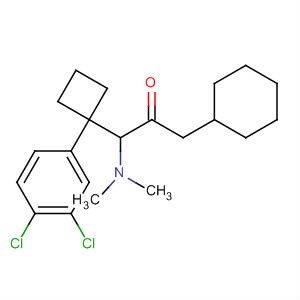 106079-67-8  2-Propanone,3-cyclohexyl-1-[1-(3,4-dichlorophenyl)cyclobutyl]-1-(dimethylamino)-