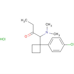 106079-85-0  2-Butanone, 1-[1-(4-chlorophenyl)cyclobutyl]-1-(dimethylamino)-,hydrochloride