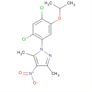 106082-35-3  1H-Pyrazole,1-[2,4-dichloro-5-(1-methylethoxy)phenyl]-3,5-dimethyl-4-nitro-
