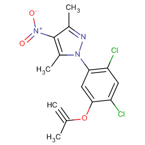 106082-36-4  1H-Pyrazole,1-[2,4-dichloro-5-(2-propynyloxy)phenyl]-3,5-dimethyl-4-nitro-