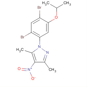 106082-40-0  1H-Pyrazole,1-[2,4-dibromo-5-(1-methylethoxy)phenyl]-3,5-dimethyl-4-nitro-