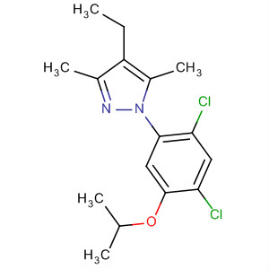 106083-29-8  1H-Pyrazole,1-[2,4-dichloro-5-(1-methylethoxy)phenyl]-4-ethyl-3,5-dimethyl-