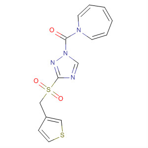 106085-22-7  1H-Azepine,hexahydro-1-[[3-[(3-thienylmethyl)sulfonyl]-1H-1,2,4-triazol-1-yl]carbonyl]-